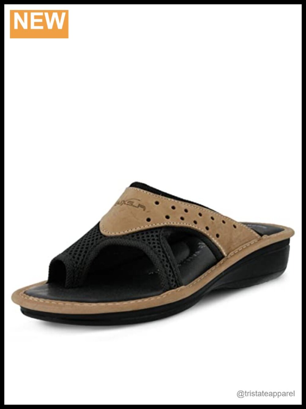 Nubuck Mesh Slide Sandals with Anatomic Insole and Flexible Outsole